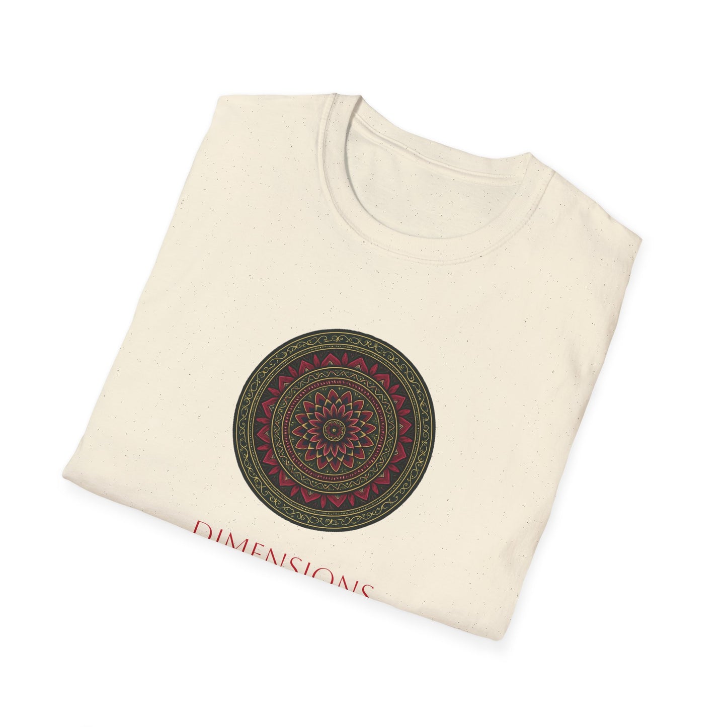 Mandala Pattern Unisex Softstyle T-Shirt, Relaxed Fit Tee, Gift for Meditation Lovers, Casual Wear, Festival Apparel