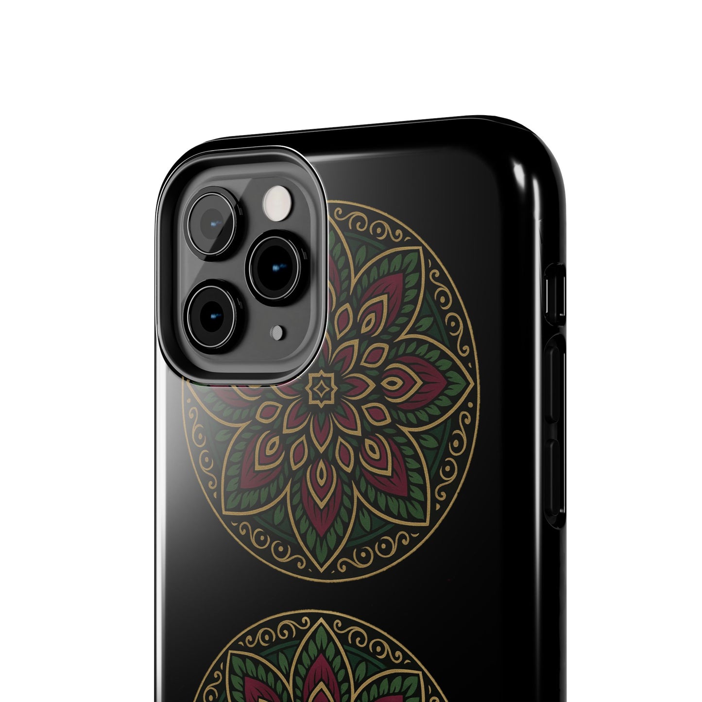 Artistic Phone Case with Mandala Design, Tough Case, Floral Phone Cover, Unique Gift for Her, Stylish Protection
