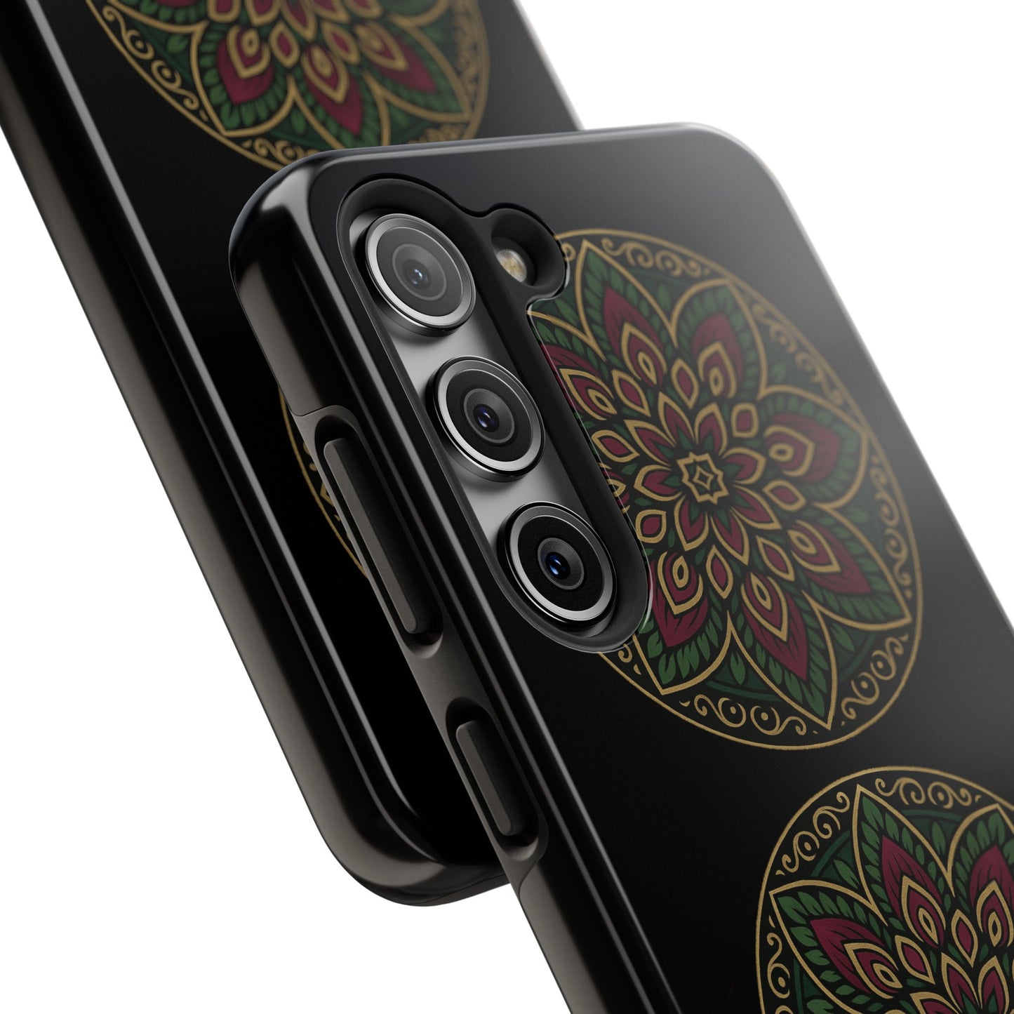 Artistic Phone Case with Mandala Design, Tough Case, Floral Phone Cover, Unique Gift for Her, Stylish Protection