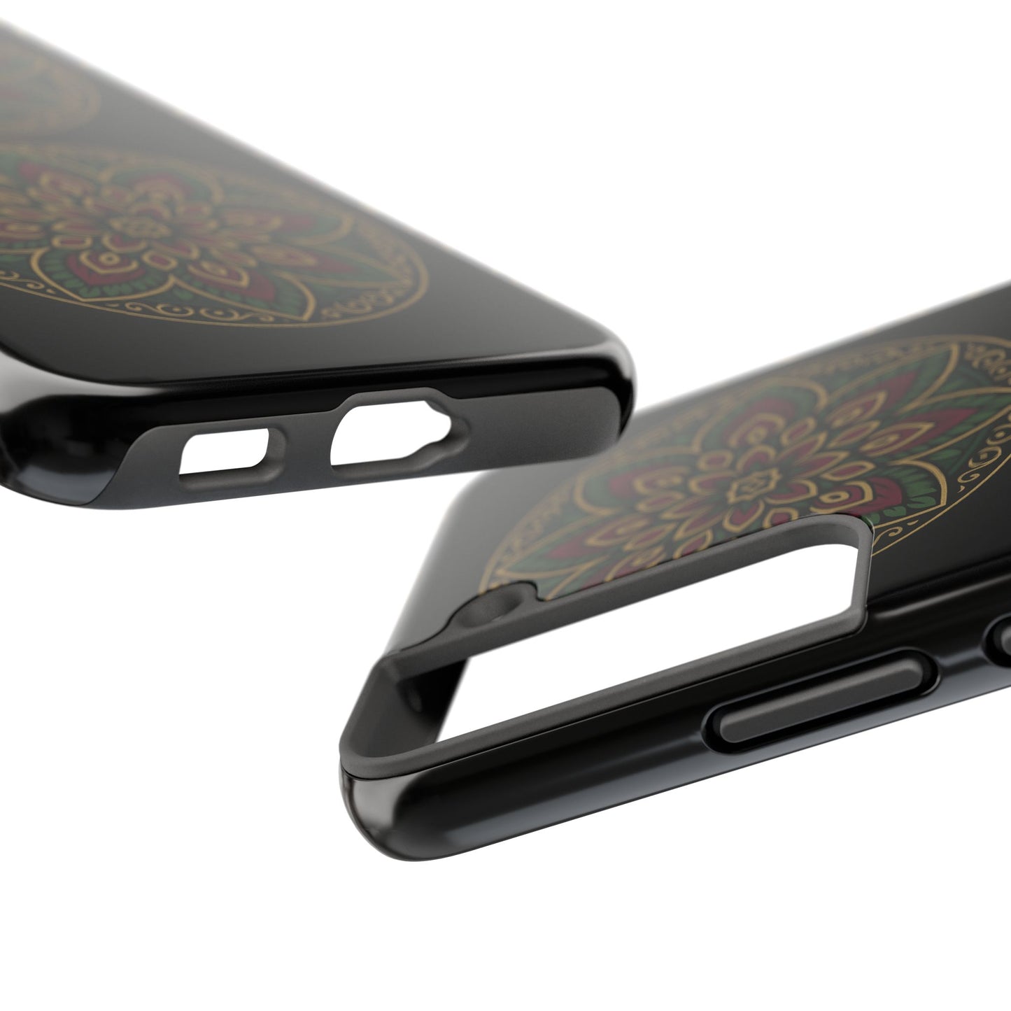 Artistic Phone Case with Mandala Design, Tough Case, Floral Phone Cover, Unique Gift for Her, Stylish Protection