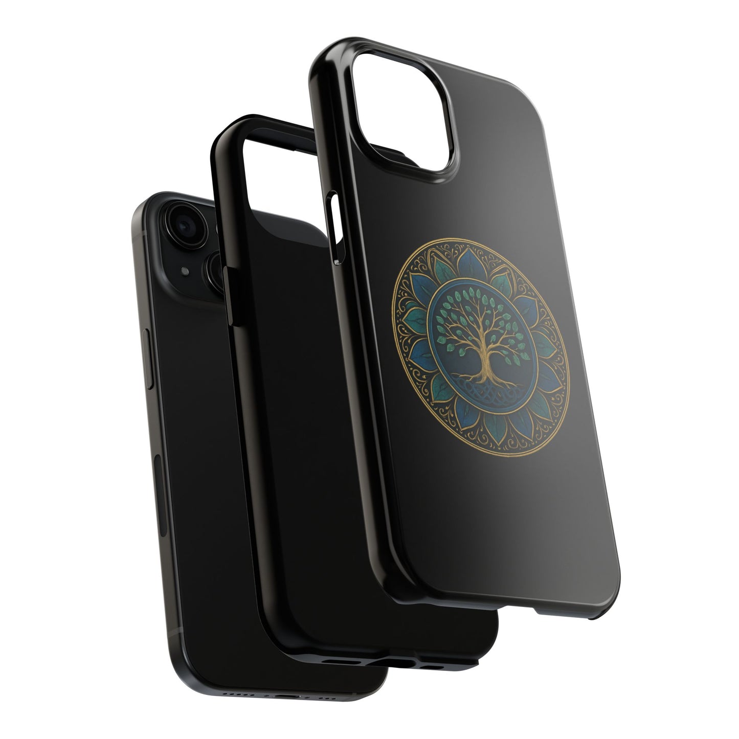 Stylish Tough Phone Cases with Tree of Life Design, Durable Phone Cover, Bohemian Gift, Eco-Friendly Accessory, Unique Case