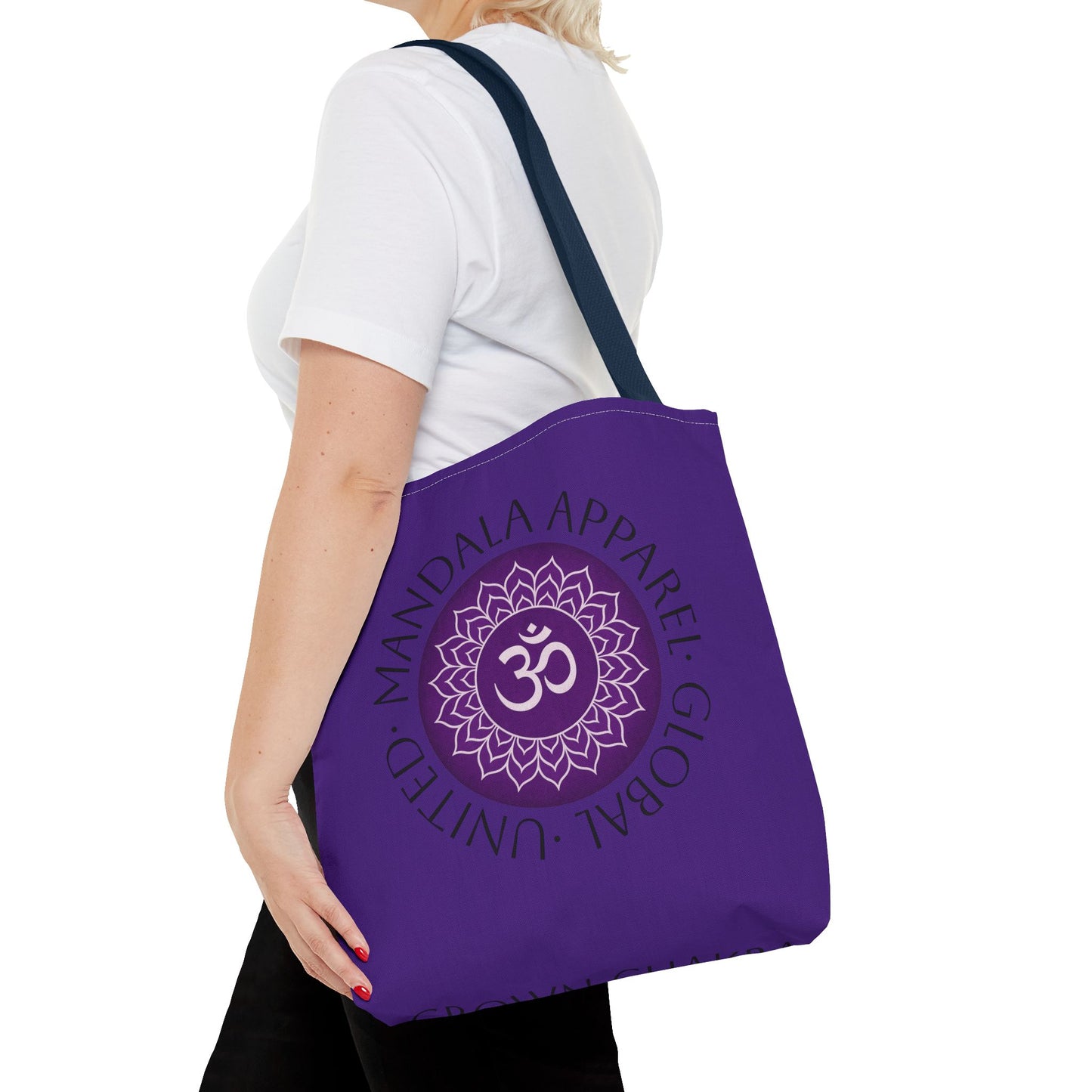 Crown Chakra Tote Bag - Spiritual Eco-Friendly Shopping Bag