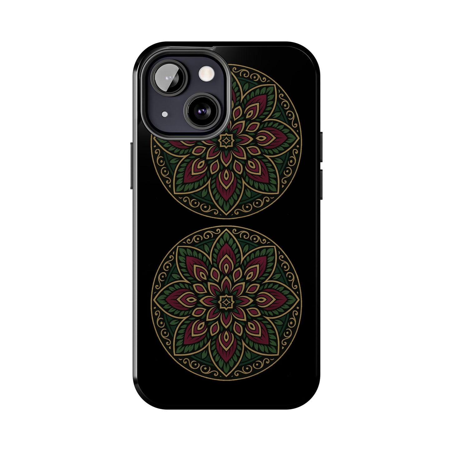 Artistic Phone Case with Mandala Design, Tough Case, Floral Phone Cover, Unique Gift for Her, Stylish Protection