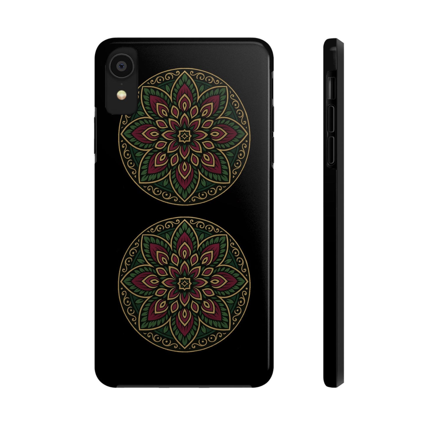 Artistic Phone Case with Mandala Design, Tough Case, Floral Phone Cover, Unique Gift for Her, Stylish Protection