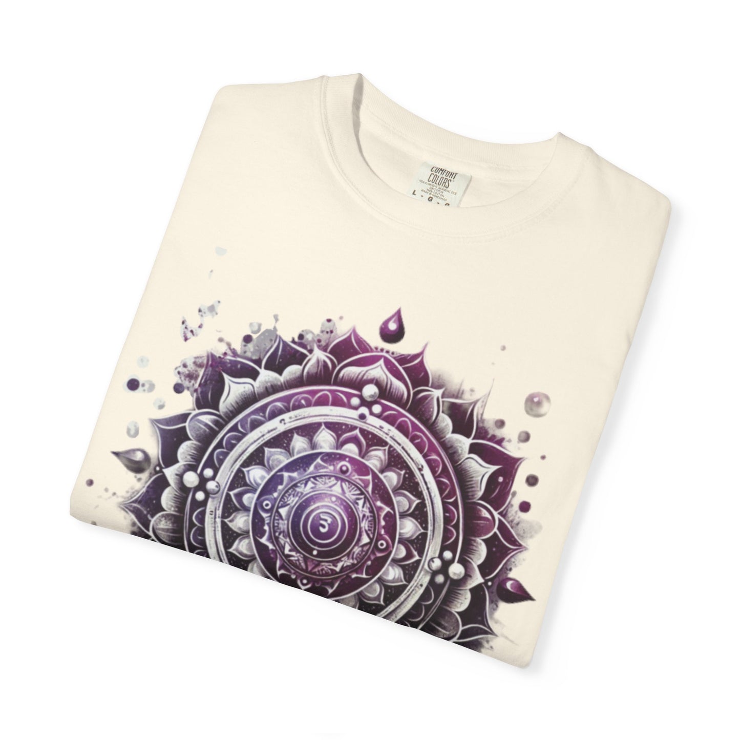Connection Mandala Unisex Tee, Crown Chakra Spiritual T-Shirt, Mindfulness Apparel, Yoga Clothing, Gift for Her, Meditation Top