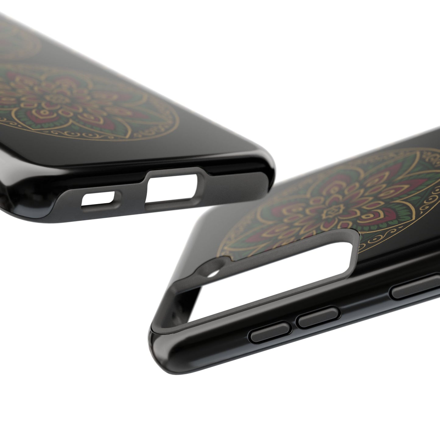 Artistic Phone Case with Mandala Design, Tough Case, Floral Phone Cover, Unique Gift for Her, Stylish Protection