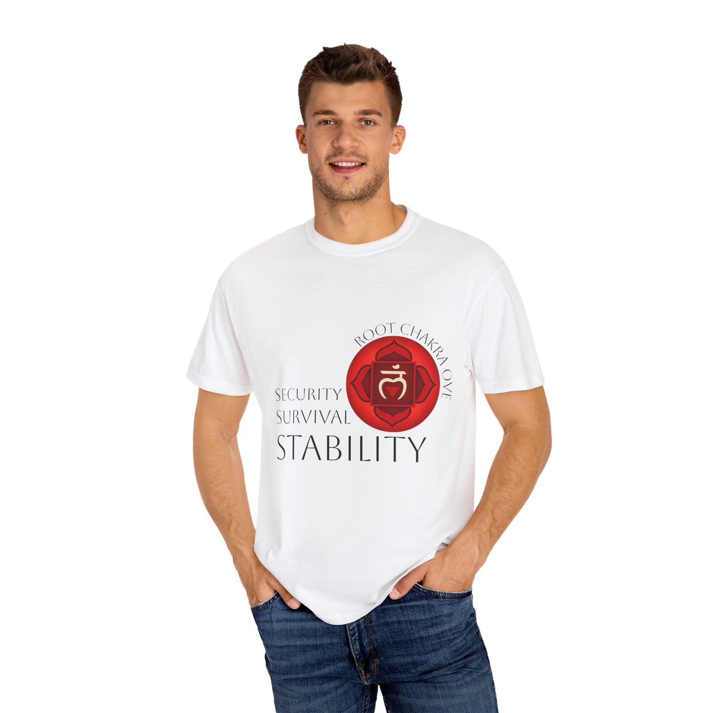 Root Chakra Unisex T-shirt - Spiritual Apparel for Stability & Security