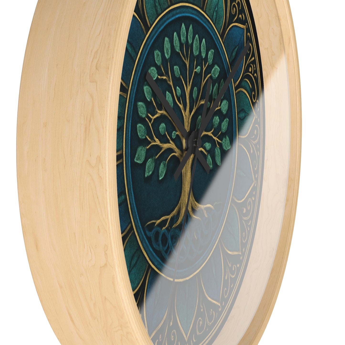 Bohemian Tree of Life Wall Clock, Home Decor, Rustic Gift, Meditation Accessories, Nature Inspired Clock