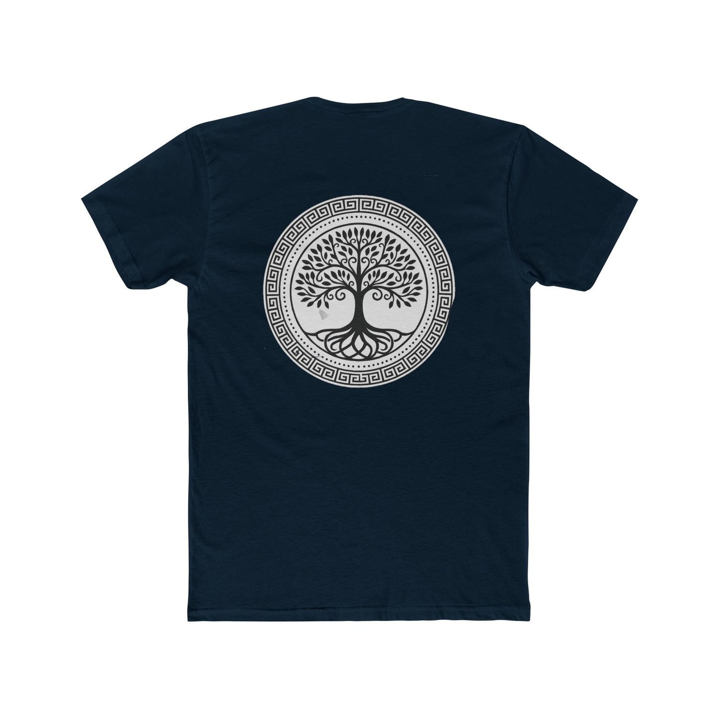 Mandala Tree Unisex Cotton Crew Tee, Spiritual Shirt, Nature Tee, Gift for Yoga Lovers, Boho Apparel, Eco-Friendly Clothing