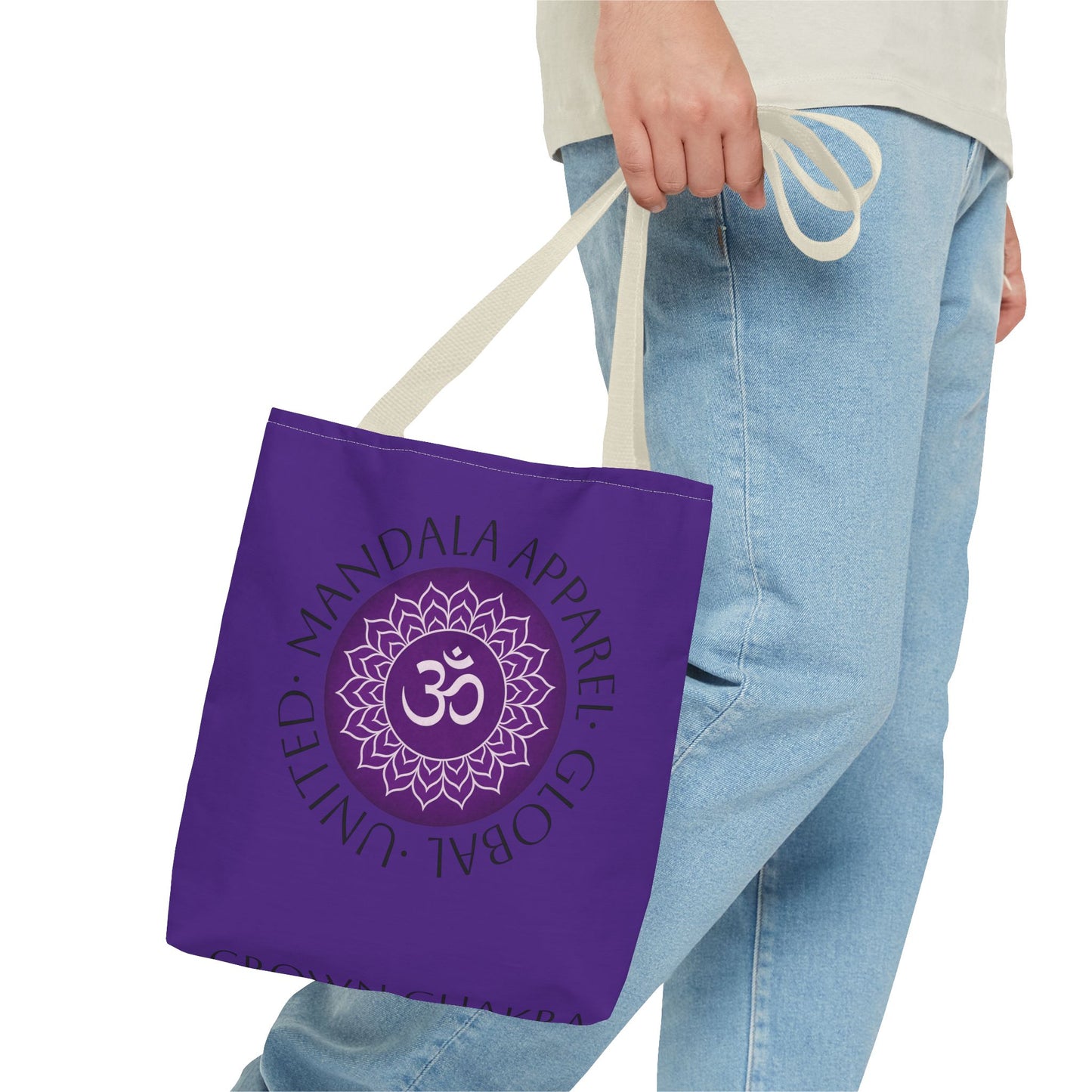 Crown Chakra Tote Bag - Spiritual Eco-Friendly Shopping Bag