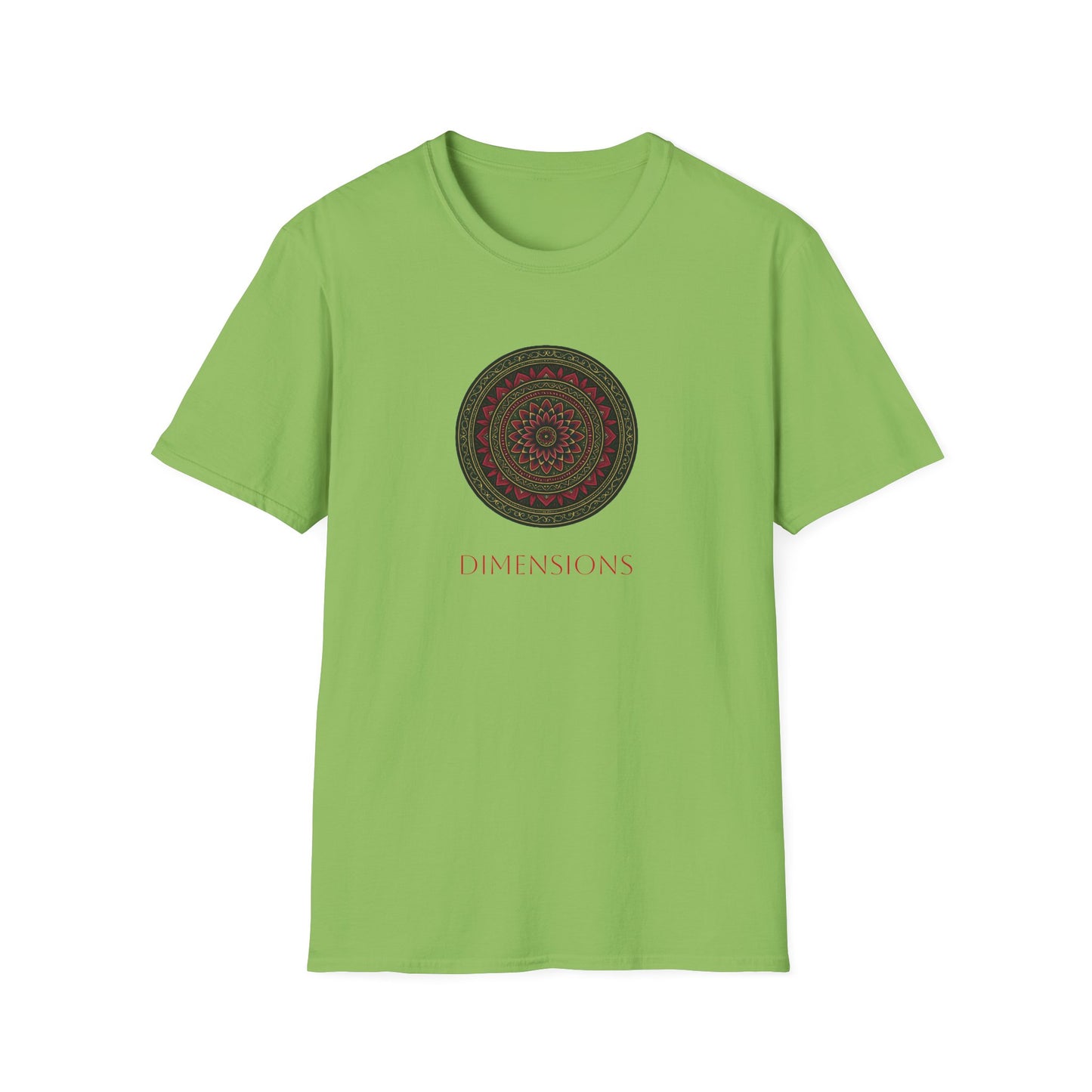 Mandala Pattern Unisex Softstyle T-Shirt, Relaxed Fit Tee, Gift for Meditation Lovers, Casual Wear, Festival Apparel