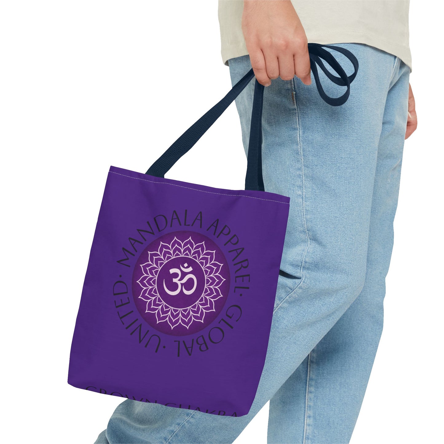 Crown Chakra Tote Bag - Spiritual Eco-Friendly Shopping Bag