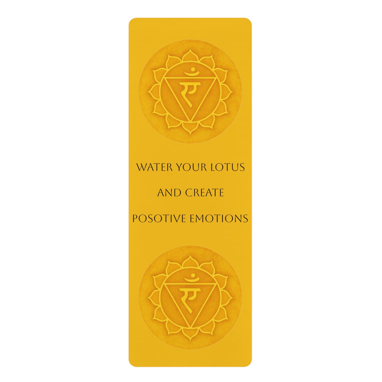 Solar Plexus inspired Rubber Yoga Mat