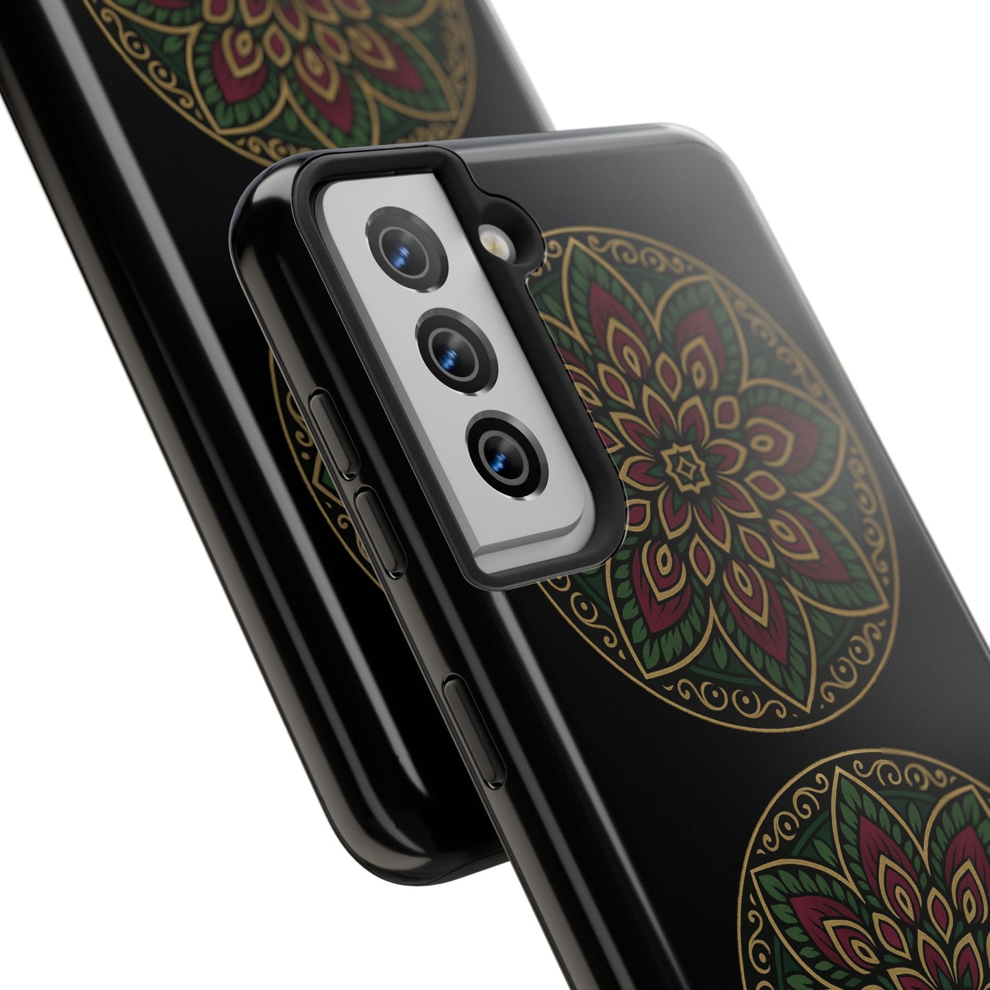 Artistic Phone Case with Mandala Design, Tough Case, Floral Phone Cover, Unique Gift for Her, Stylish Protection