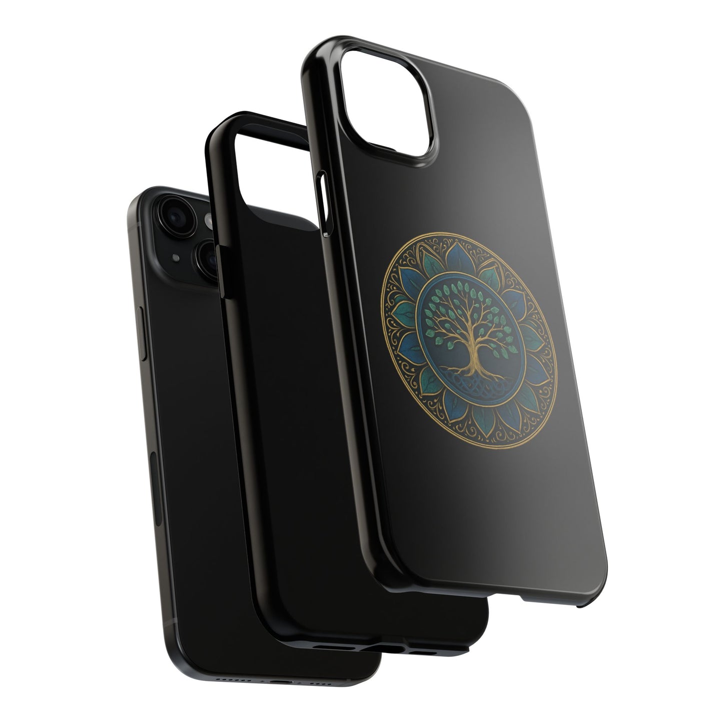 Stylish Tough Phone Cases with Tree of Life Design, Durable Phone Cover, Bohemian Gift, Eco-Friendly Accessory, Unique Case