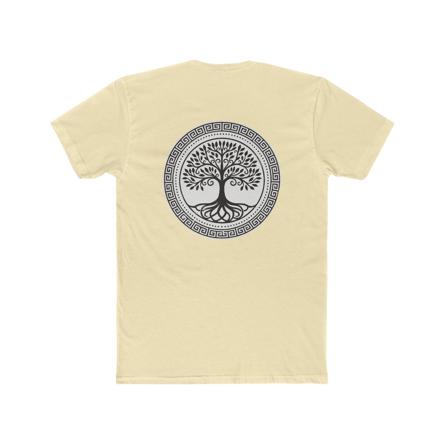 Mandala Tree Unisex Cotton Crew Tee, Spiritual Shirt, Nature Tee, Gift for Yoga Lovers, Boho Apparel, Eco-Friendly Clothing