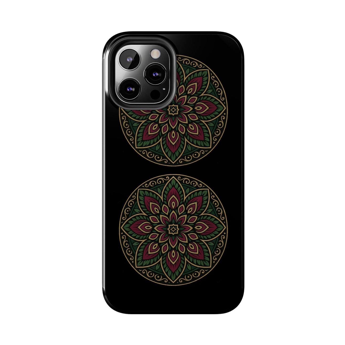 Artistic Phone Case with Mandala Design, Tough Case, Floral Phone Cover, Unique Gift for Her, Stylish Protection