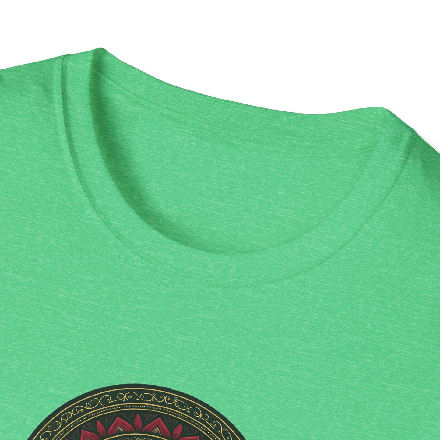 Mandala Pattern Unisex Softstyle T-Shirt, Relaxed Fit Tee, Gift for Meditation Lovers, Casual Wear, Festival Apparel