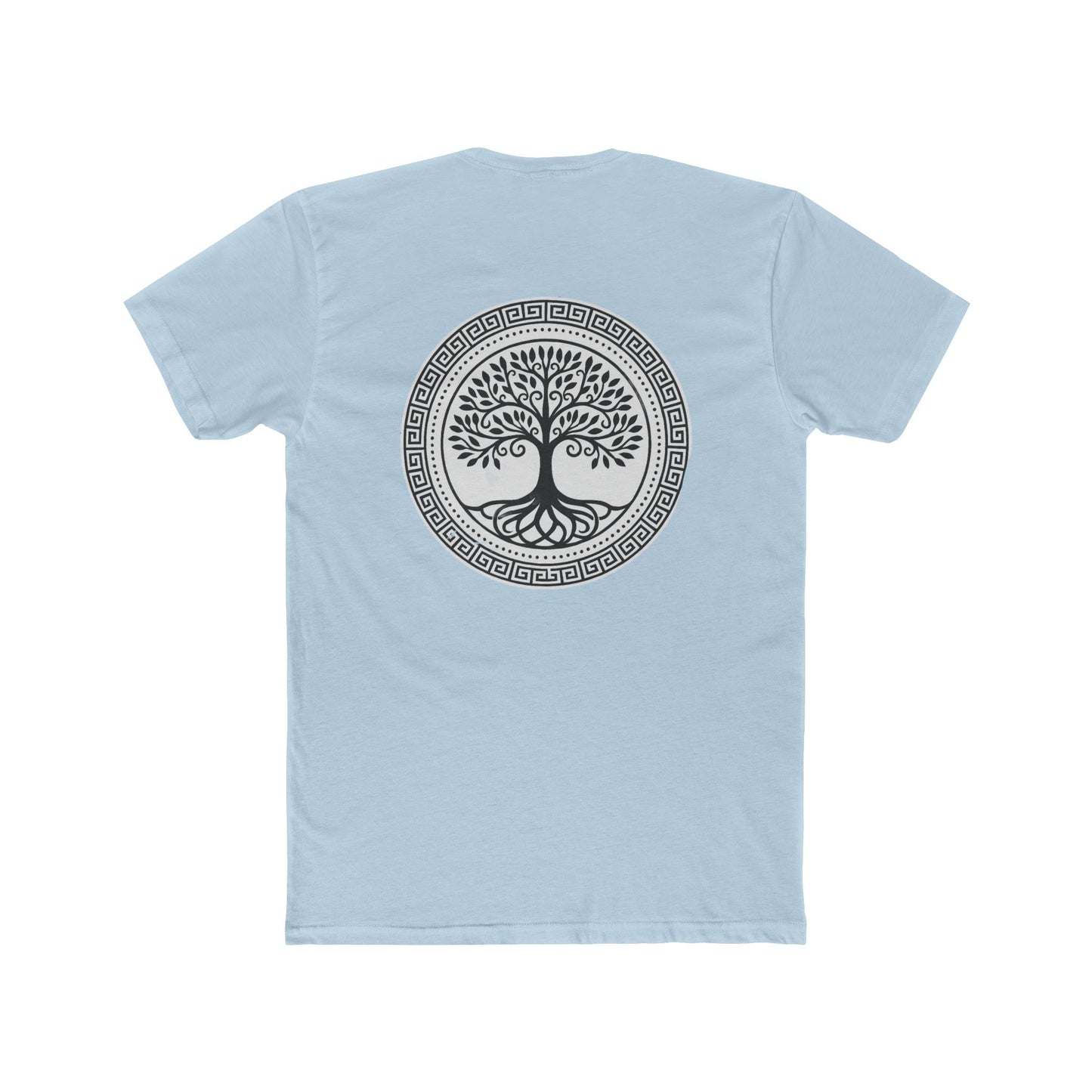 Mandala Tree Unisex Cotton Crew Tee, Spiritual Shirt, Nature Tee, Gift for Yoga Lovers, Boho Apparel, Eco-Friendly Clothing
