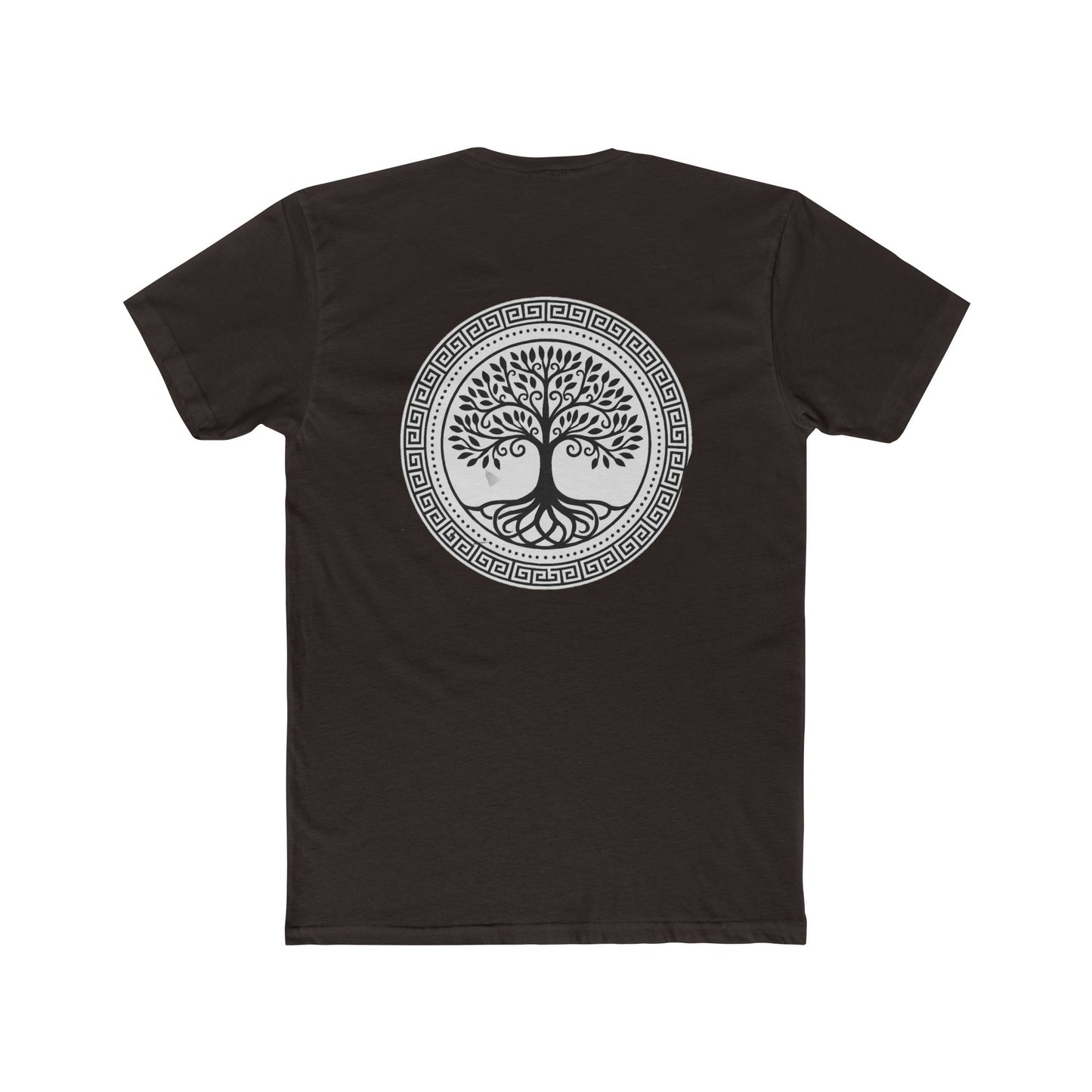 Mandala Tree Unisex Cotton Crew Tee, Spiritual Shirt, Nature Tee, Gift for Yoga Lovers, Boho Apparel, Eco-Friendly Clothing