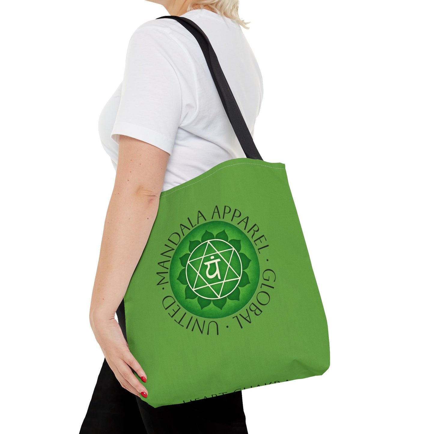 Heart Chakra Tote Bag - Eco-Friendly Yoga Accessory and Gift for Mindfulness
