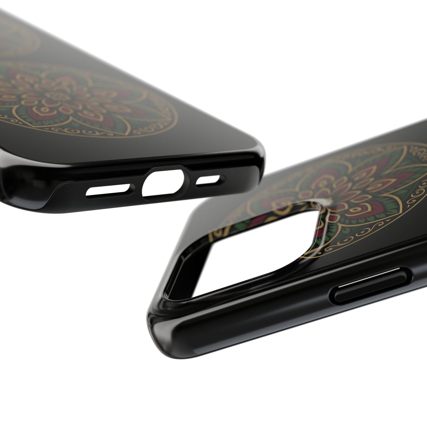 Artistic Phone Case with Mandala Design, Tough Case, Floral Phone Cover, Unique Gift for Her, Stylish Protection