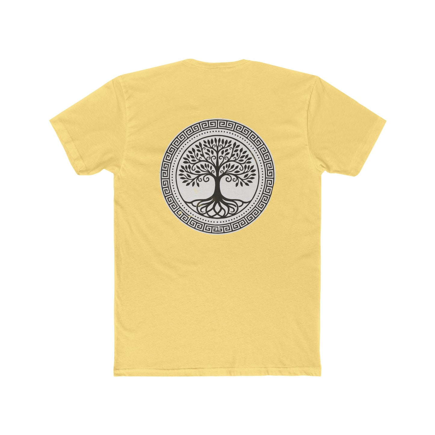 Mandala Tree Unisex Cotton Crew Tee, Spiritual Shirt, Nature Tee, Gift for Yoga Lovers, Boho Apparel, Eco-Friendly Clothing