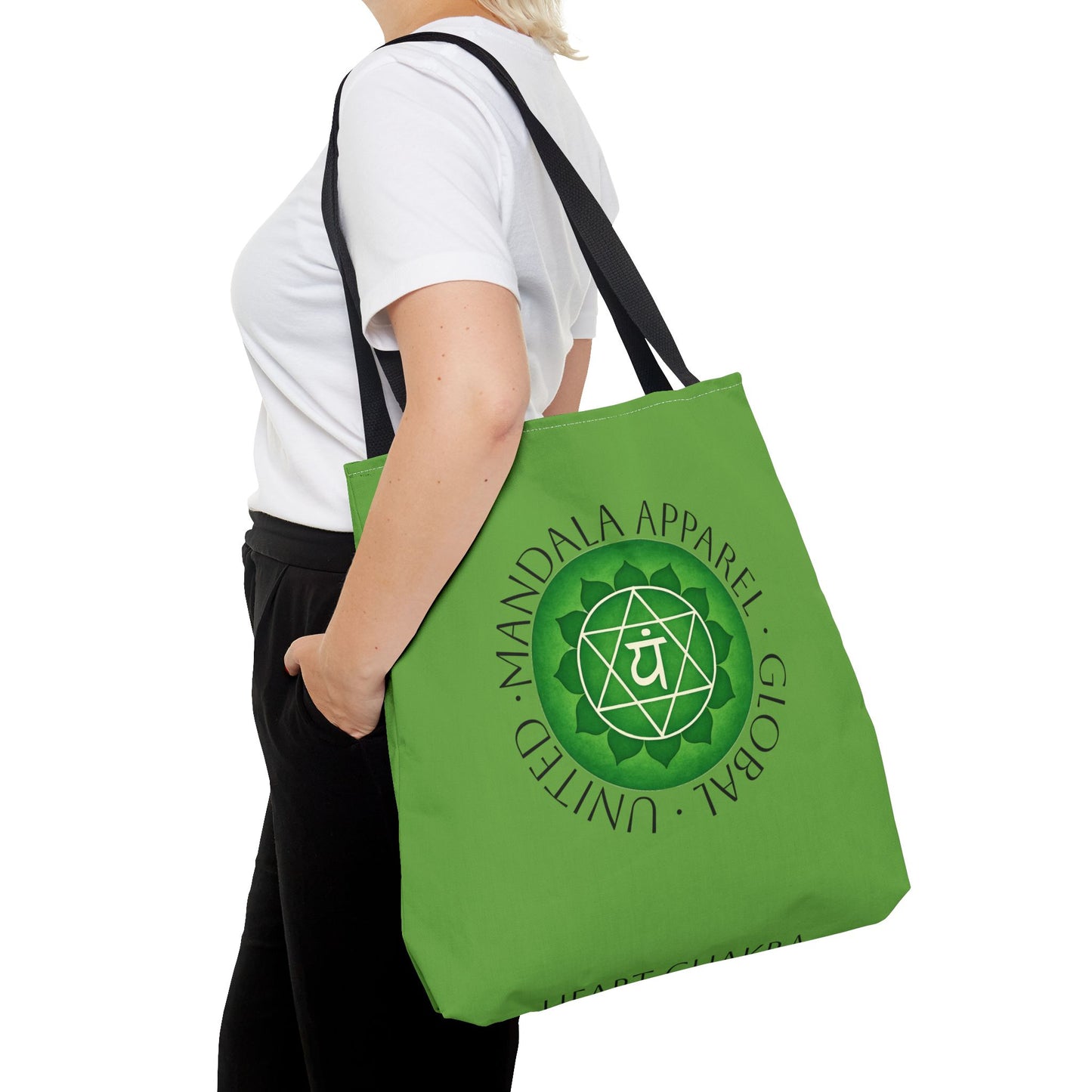 Heart Chakra Tote Bag - Eco-Friendly Yoga Accessory and Gift for Mindfulness