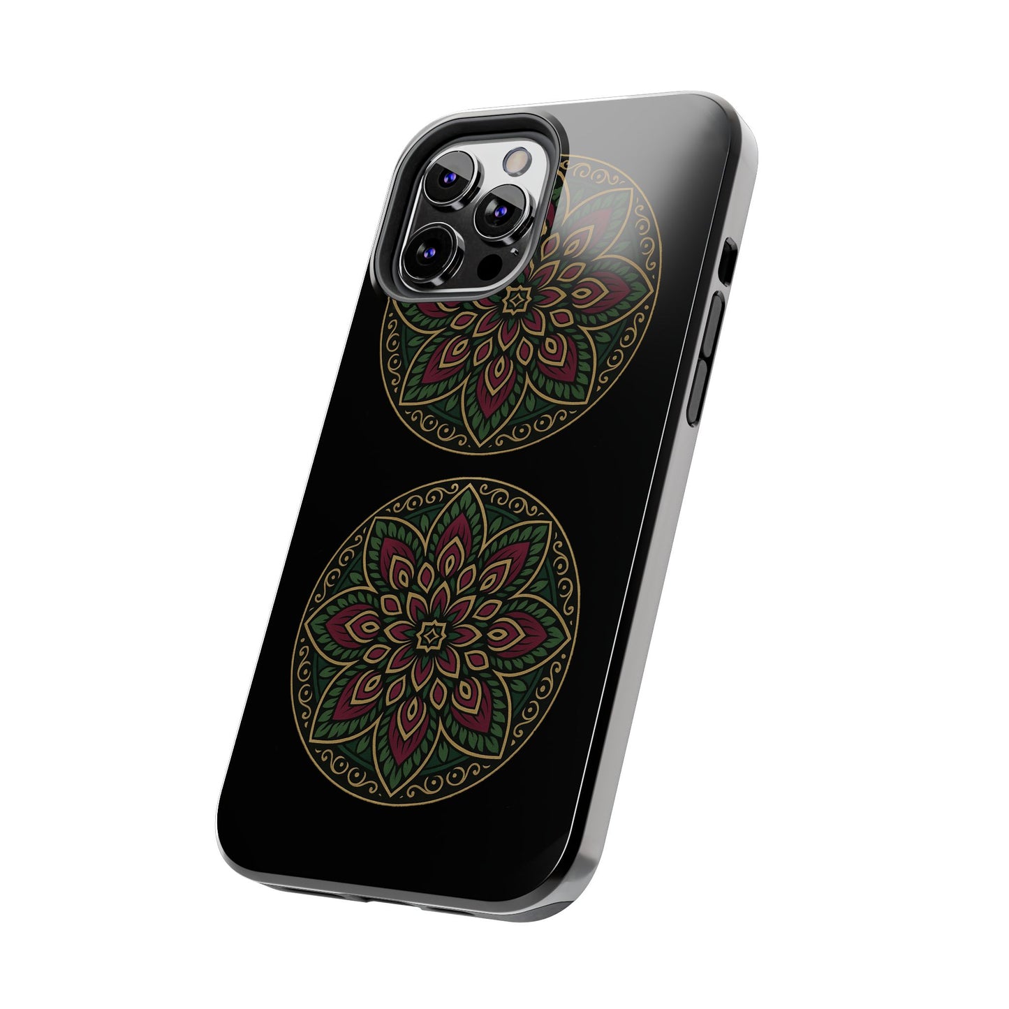 Artistic Phone Case with Mandala Design, Tough Case, Floral Phone Cover, Unique Gift for Her, Stylish Protection
