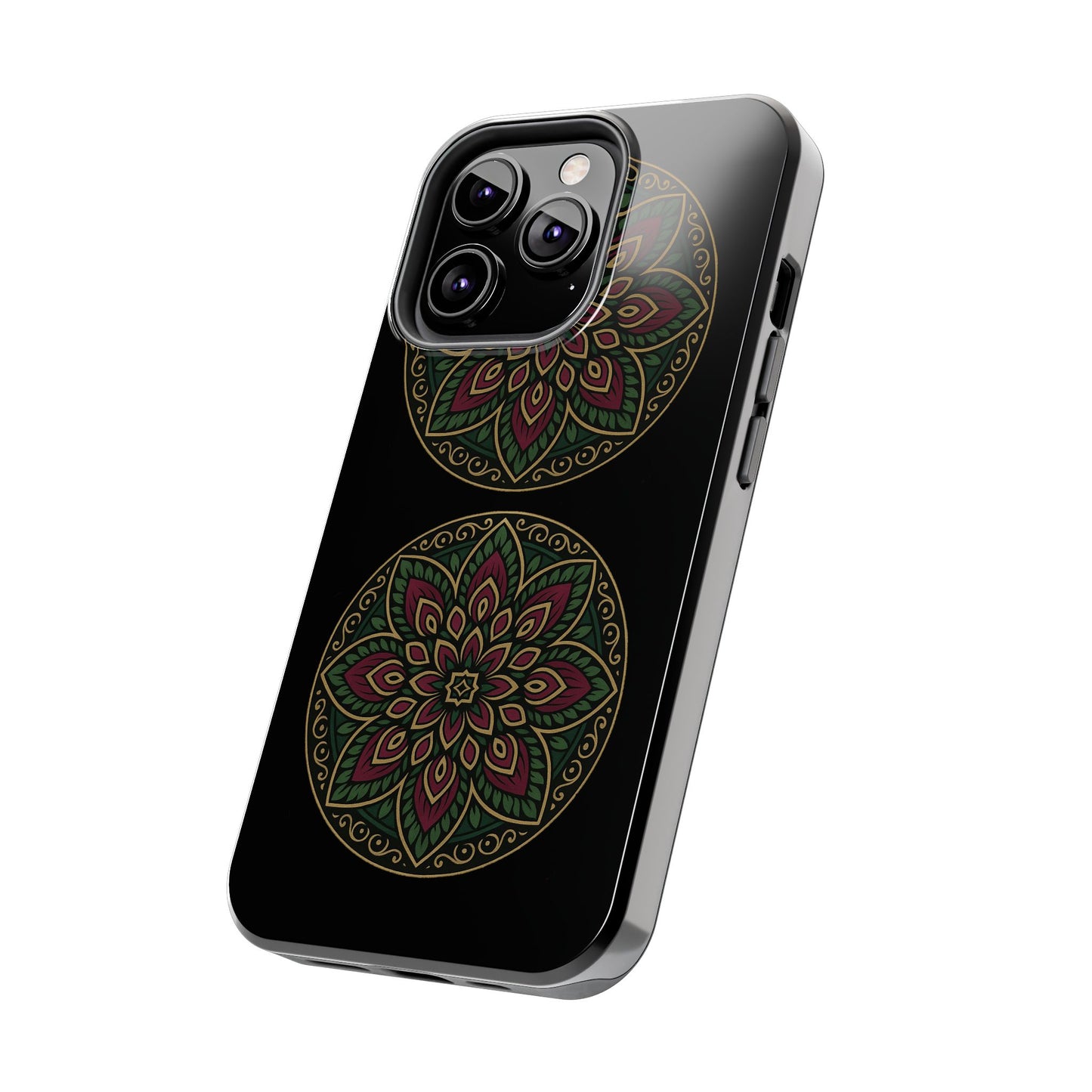 Artistic Phone Case with Mandala Design, Tough Case, Floral Phone Cover, Unique Gift for Her, Stylish Protection