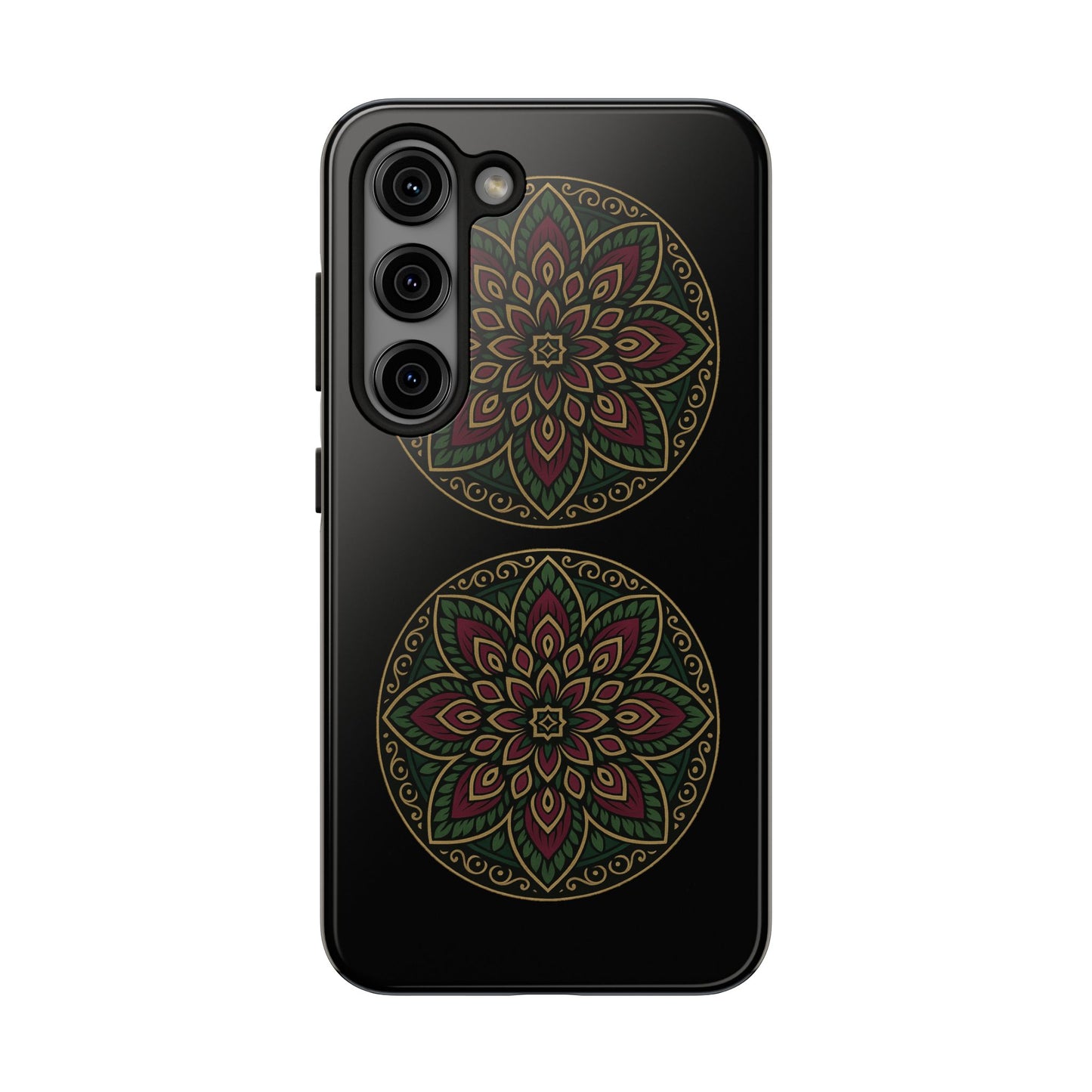 Artistic Phone Case with Mandala Design, Tough Case, Floral Phone Cover, Unique Gift for Her, Stylish Protection