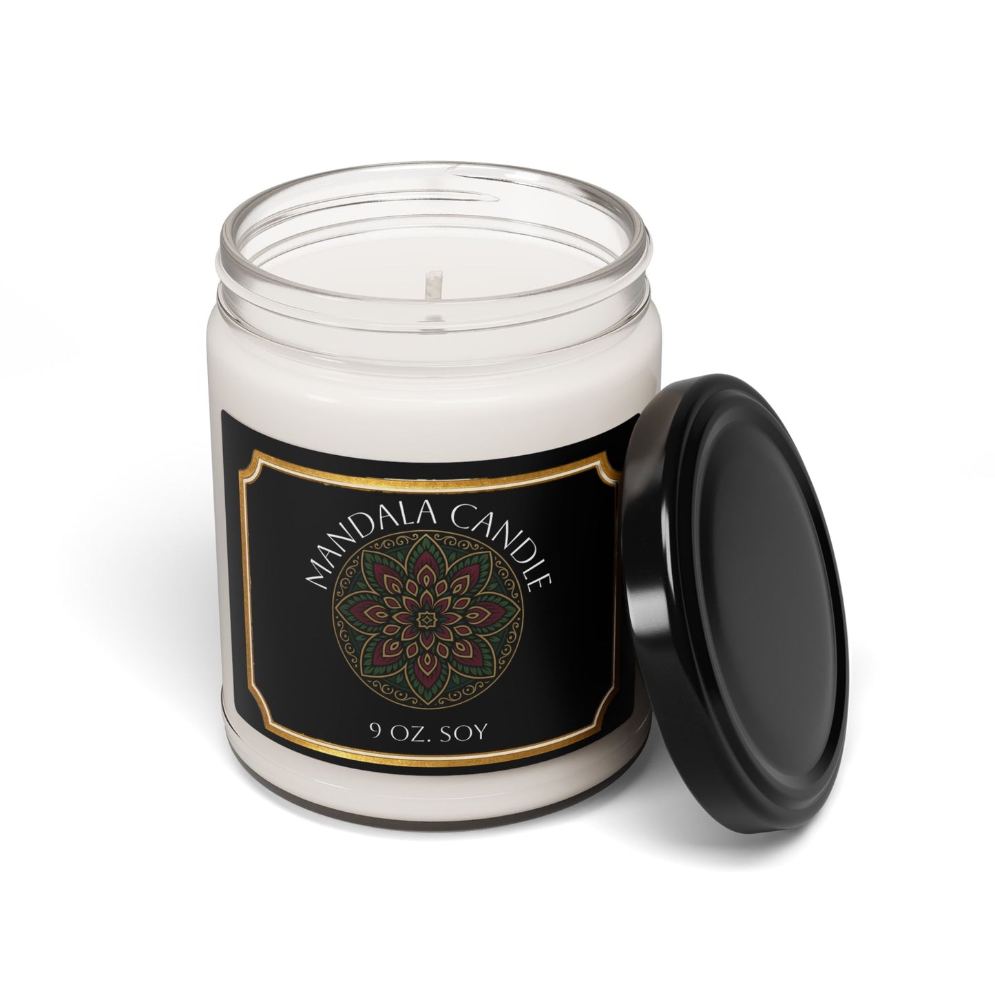 Star Flower Mandala inspired Soy Candle Aromatherapy - Relaxation Gift