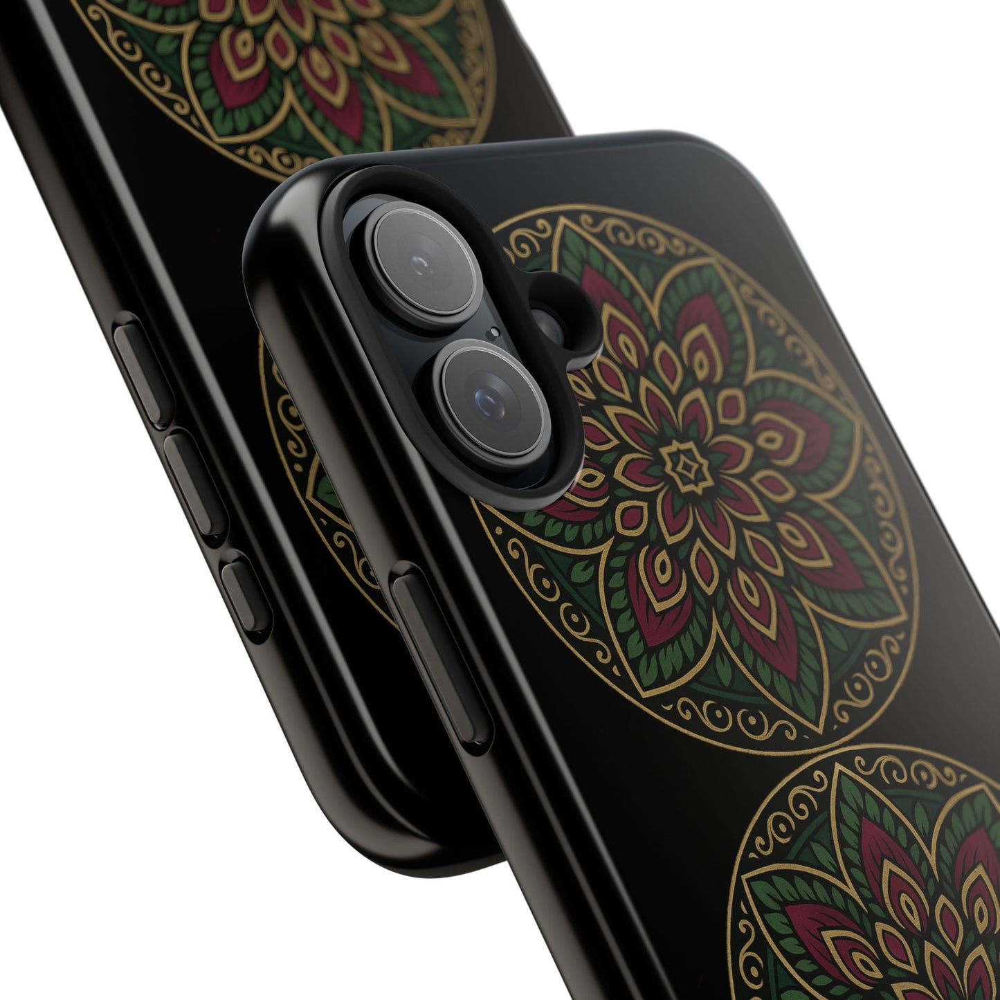 Artistic Phone Case with Mandala Design, Tough Case, Floral Phone Cover, Unique Gift for Her, Stylish Protection
