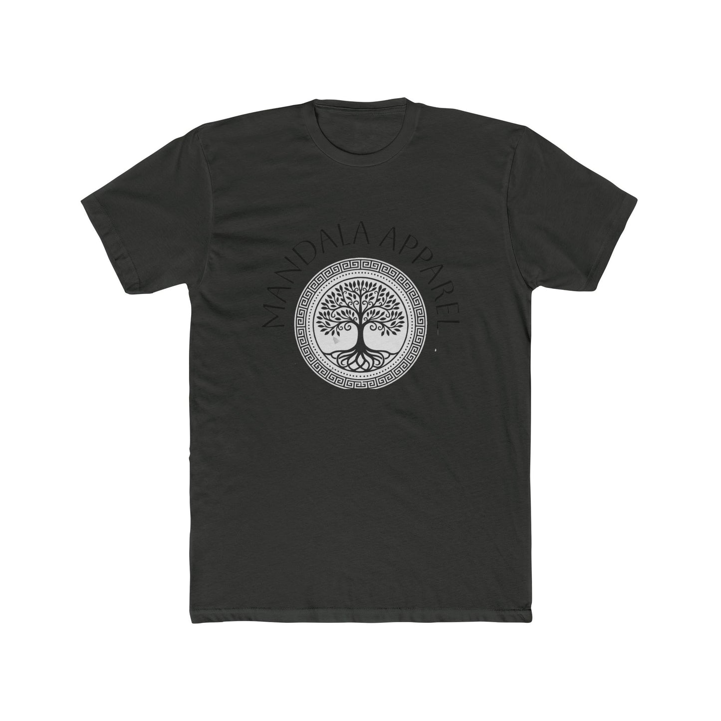 Mandala Tree Unisex Cotton Crew Tee, Spiritual Shirt, Nature Tee, Gift for Yoga Lovers, Boho Apparel, Eco-Friendly Clothing