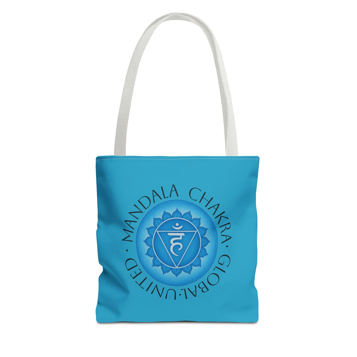 Spiritual Tote Bag - Throat Chakra Yoga Tote, Eco-Friendly Carryall