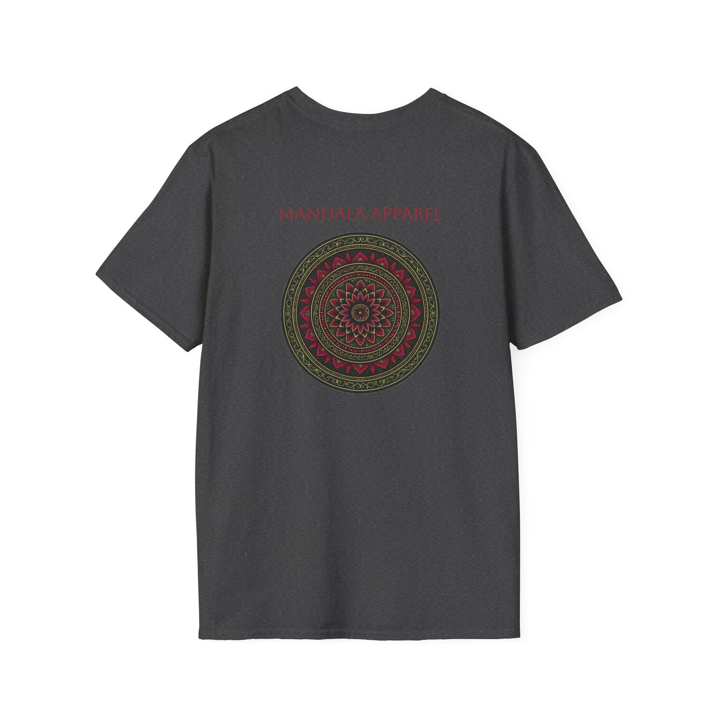 Mandala Pattern Unisex Softstyle T-Shirt, Relaxed Fit Tee, Gift for Meditation Lovers, Casual Wear, Festival Apparel