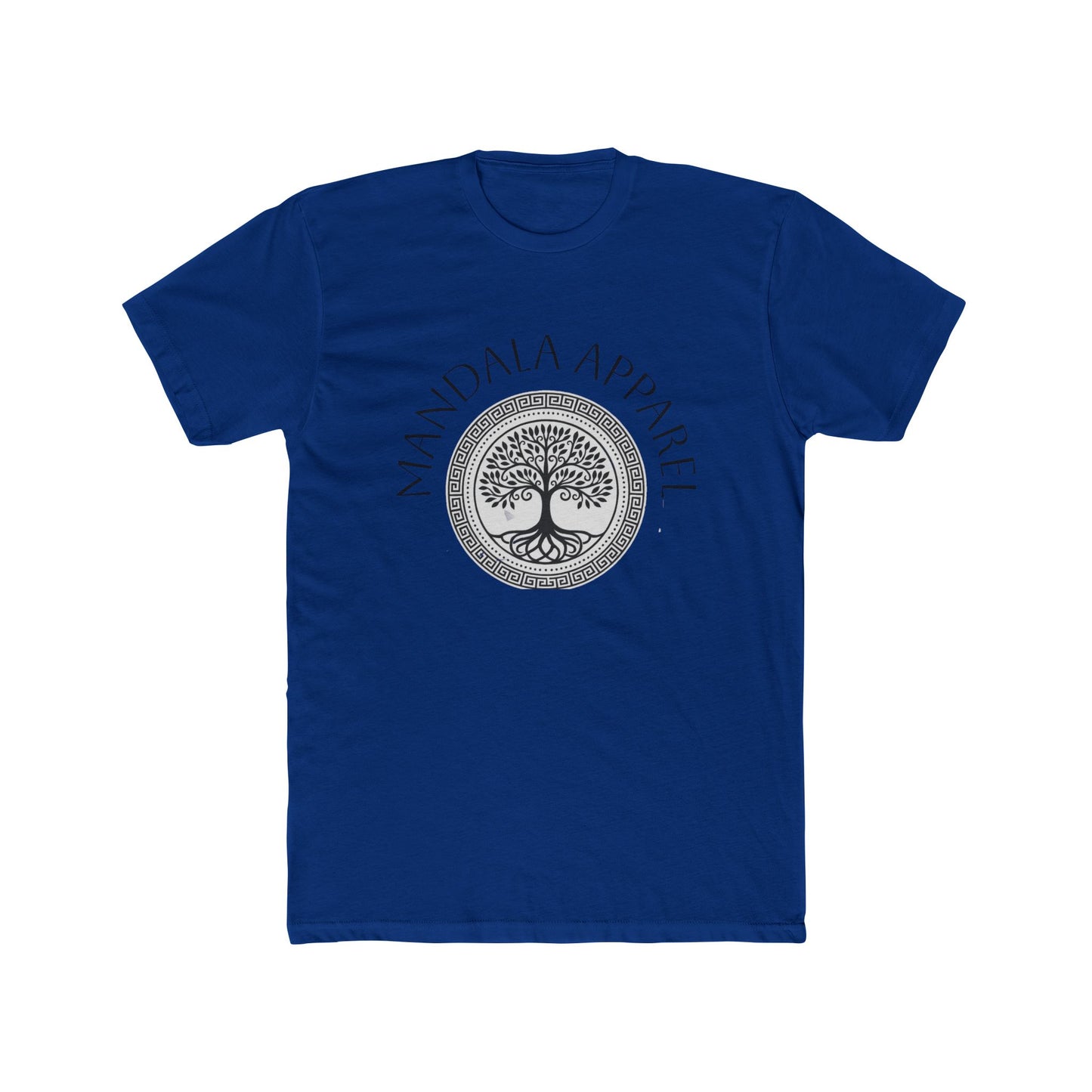 Mandala Tree Unisex Cotton Crew Tee, Spiritual Shirt, Nature Tee, Gift for Yoga Lovers, Boho Apparel, Eco-Friendly Clothing