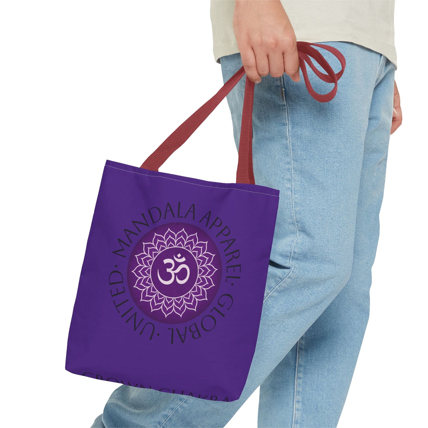 Crown Chakra Tote Bag - Spiritual Eco-Friendly Shopping Bag