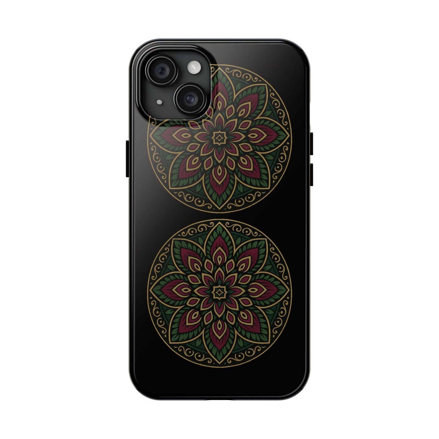 Artistic Phone Case with Mandala Design, Tough Case, Floral Phone Cover, Unique Gift for Her, Stylish Protection