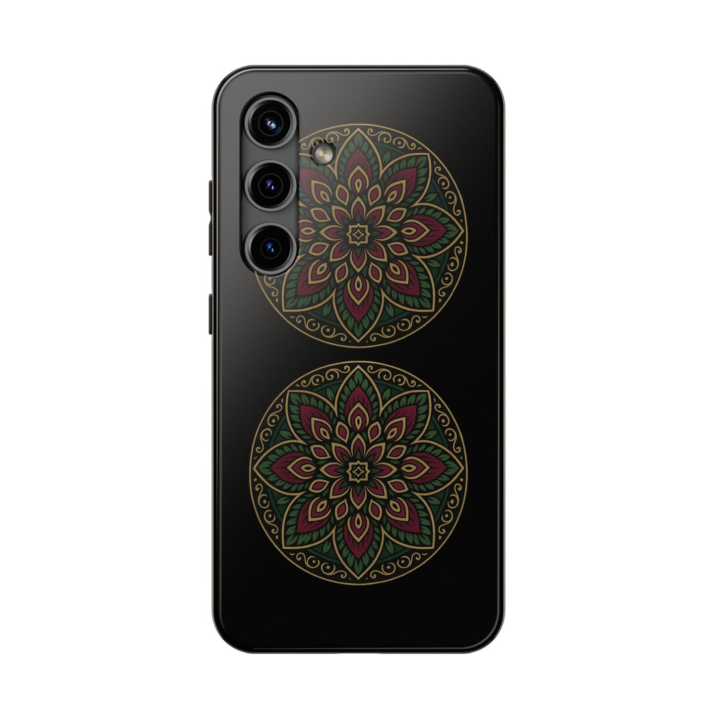 Artistic Phone Case with Mandala Design, Tough Case, Floral Phone Cover, Unique Gift for Her, Stylish Protection