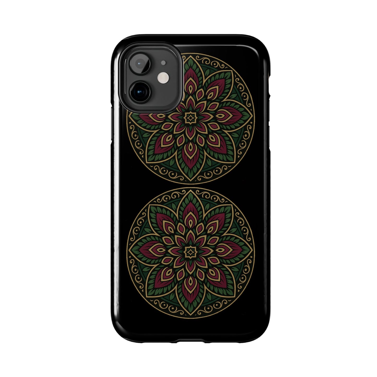 Artistic Phone Case with Mandala Design, Tough Case, Floral Phone Cover, Unique Gift for Her, Stylish Protection