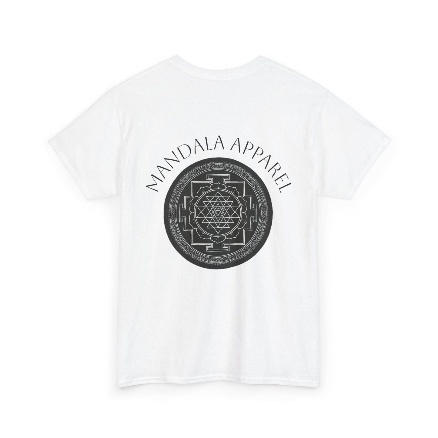 Mandala Unisex Heavy Cotton Tee - Spiritual Art Shirt, Casual Wear, Meditation Clothing, Gift for Yogis, Daily Comfort