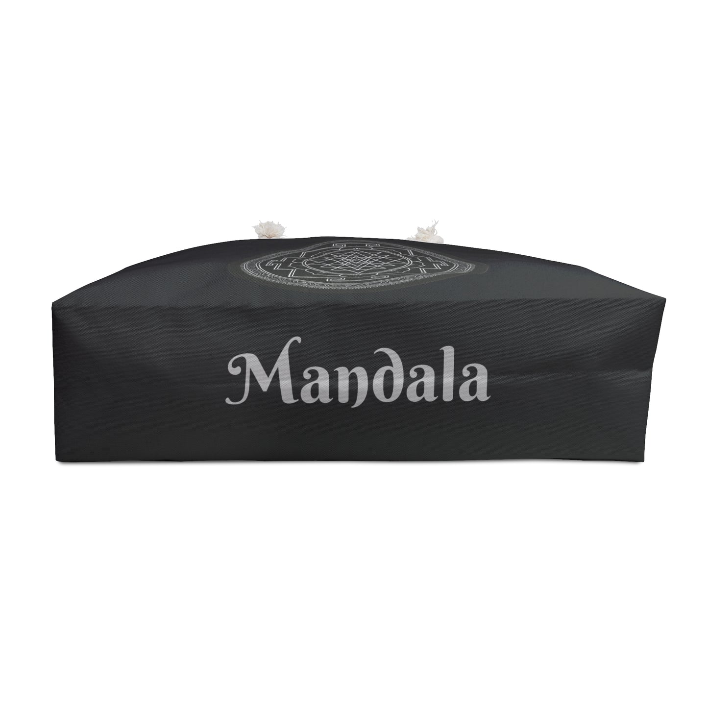 Stylish Weekender Bag, Yoga Retreat Bag, Travel Tote, Eco-Friendly Bag, Black Mandala Design