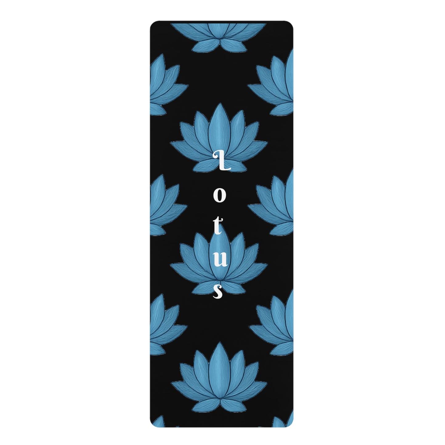 Lotus Blossom Rubber Yoga Mat | Ideal for Meditation, Fitness, Home Decor, Gift for Yogis, Eco-Friendly Yoga Essentials