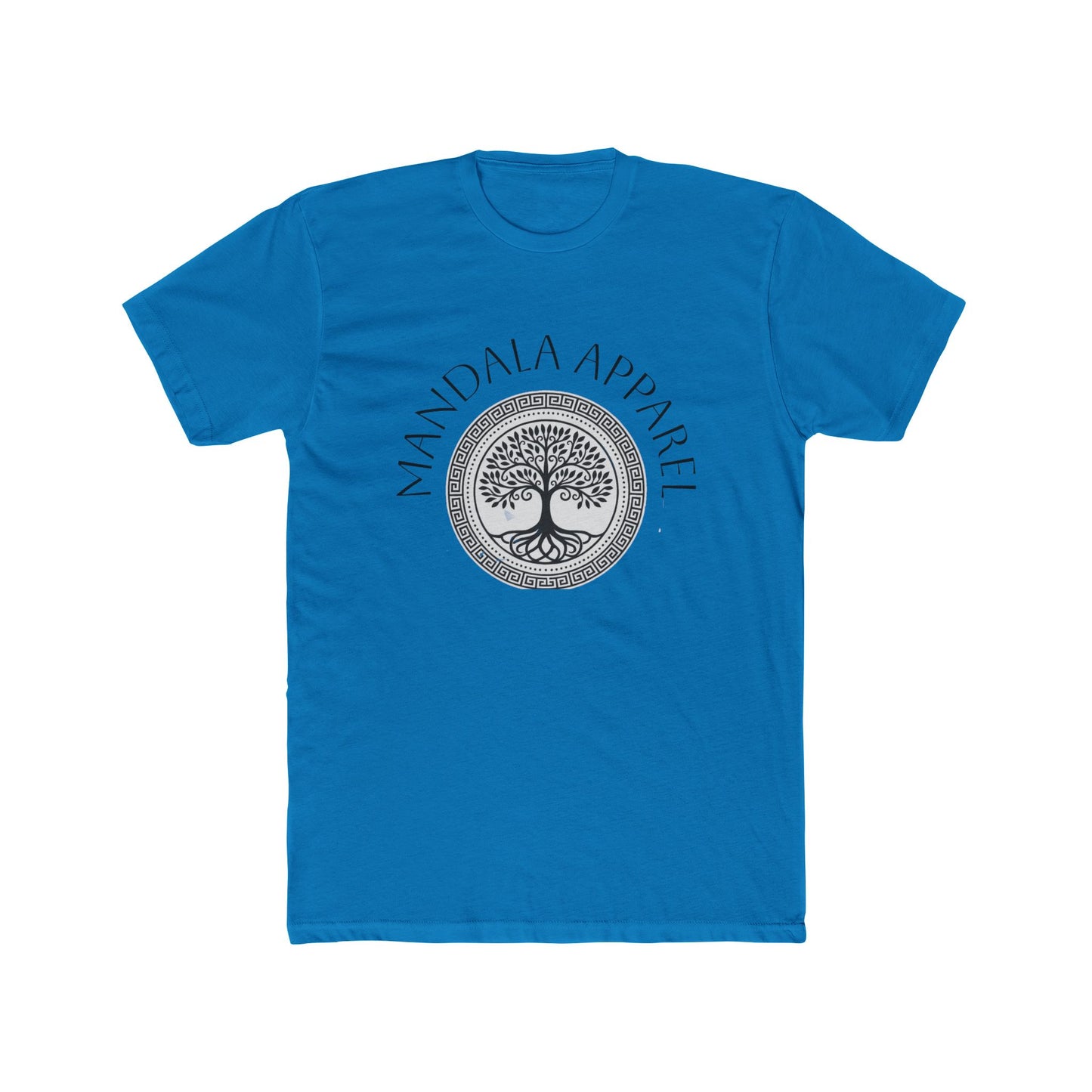 Mandala Tree Unisex Cotton Crew Tee, Spiritual Shirt, Nature Tee, Gift for Yoga Lovers, Boho Apparel, Eco-Friendly Clothing