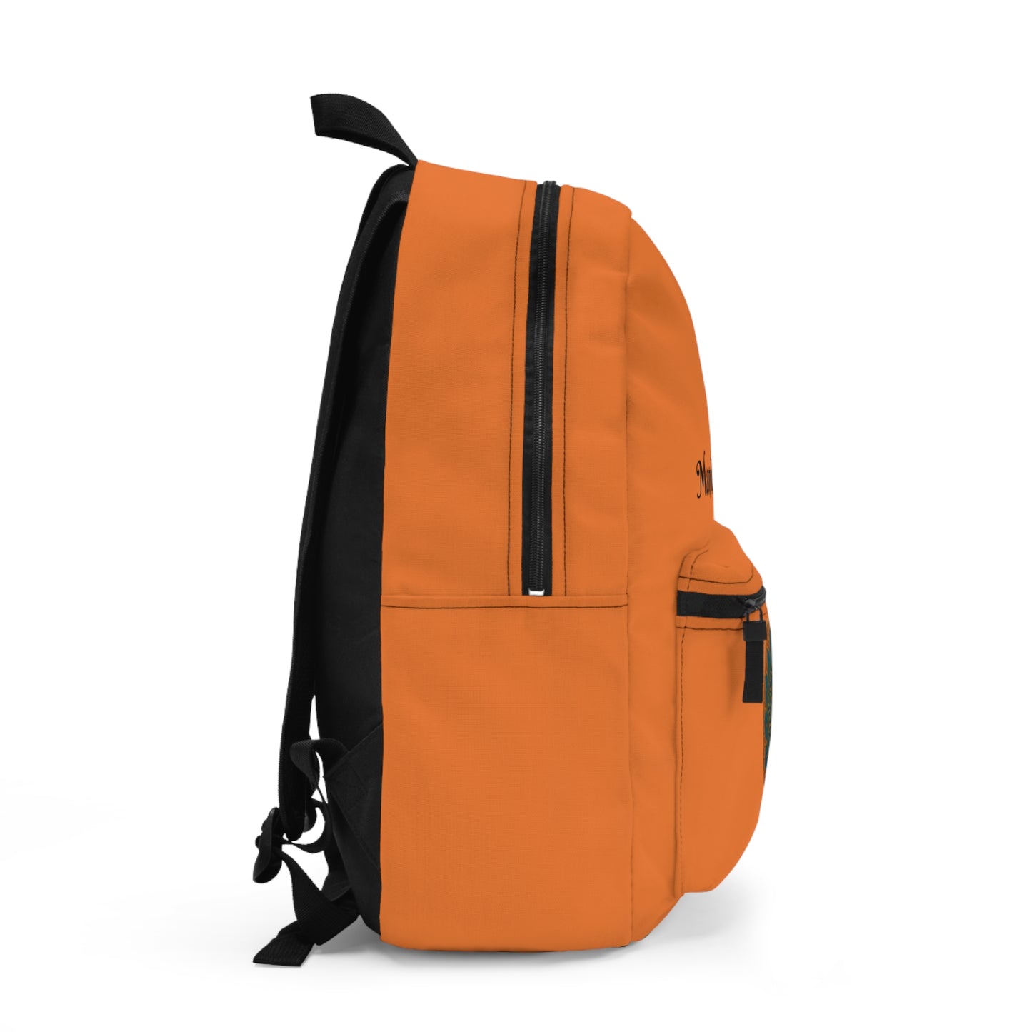 Mandala Design Orange Backpack | Bohemian Style Book Bag | Travel, School, Yoga, Gift for Students & Nature Lovers