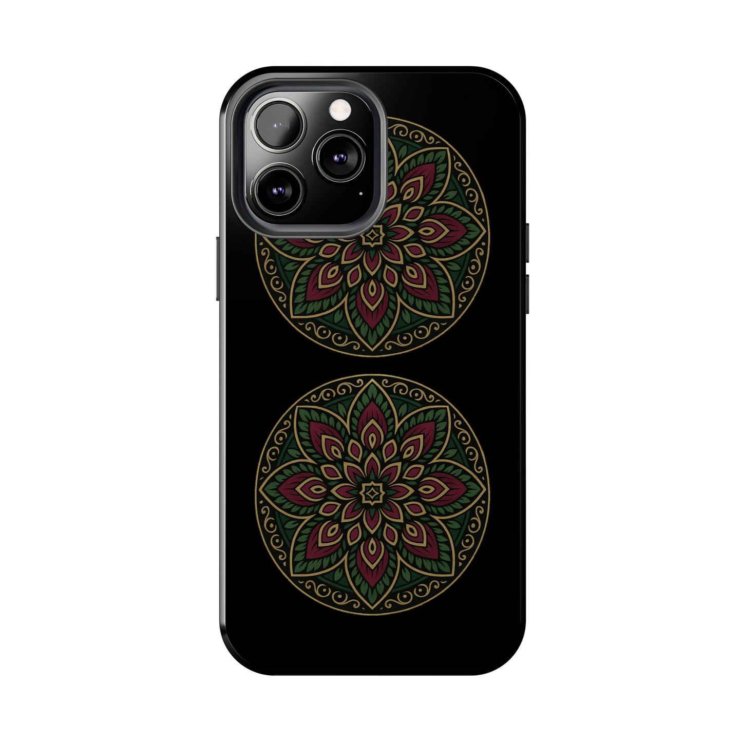 Artistic Phone Case with Mandala Design, Tough Case, Floral Phone Cover, Unique Gift for Her, Stylish Protection
