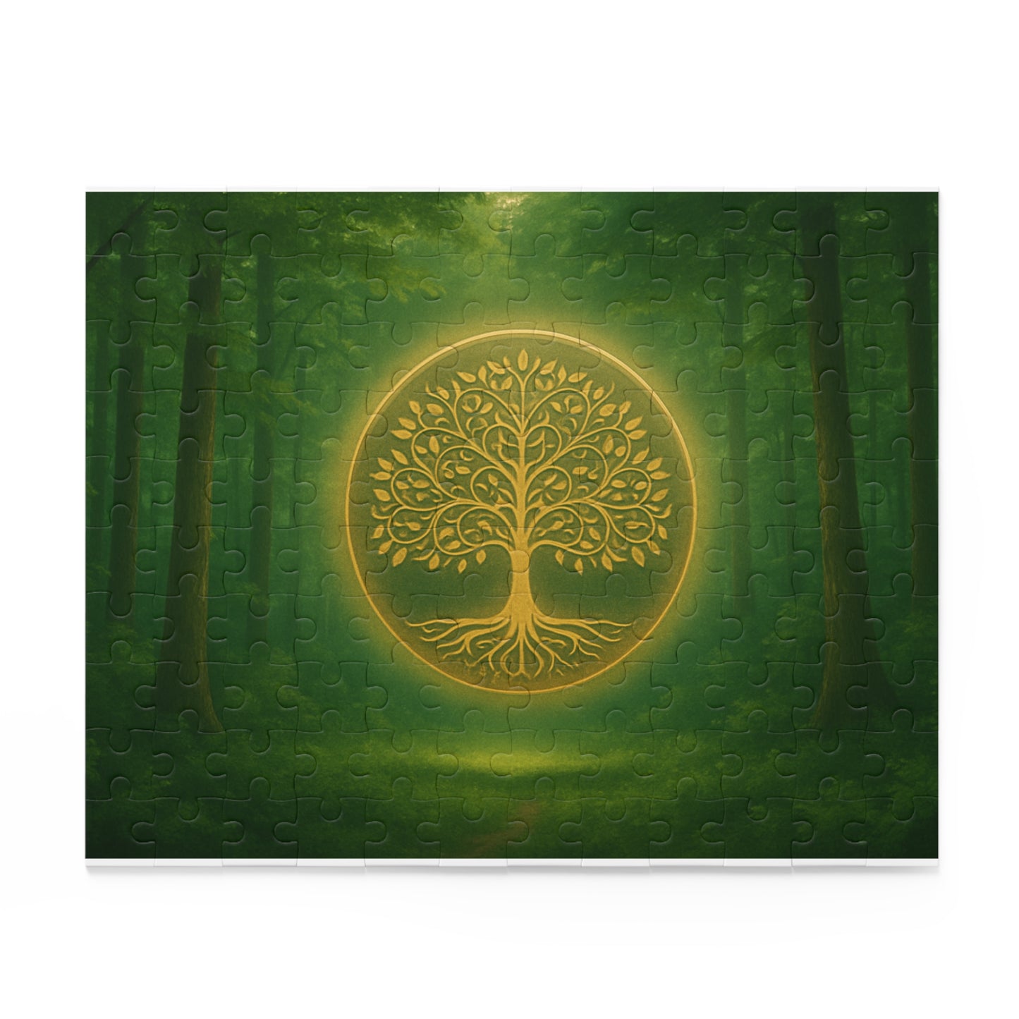 Nature-Inspired Puzzle with Tree Design - 120, 252, 500 Pieces, Mindful Activity, Eco-Friendly Gift, Family Fun, Meditation Enhancer