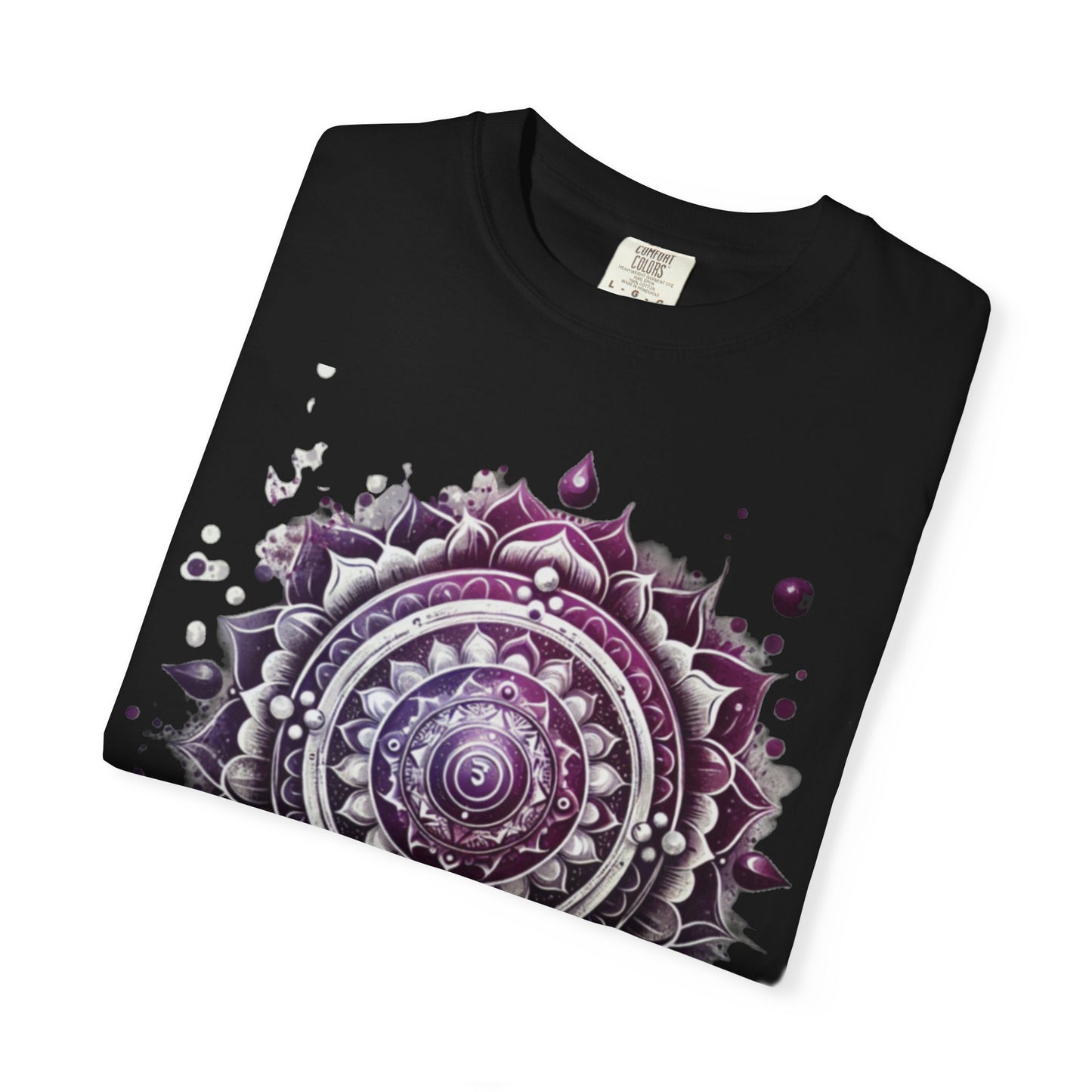 Connection Mandala Unisex Tee, Crown Chakra Spiritual T-Shirt, Mindfulness Apparel, Yoga Clothing, Gift for Her, Meditation Top