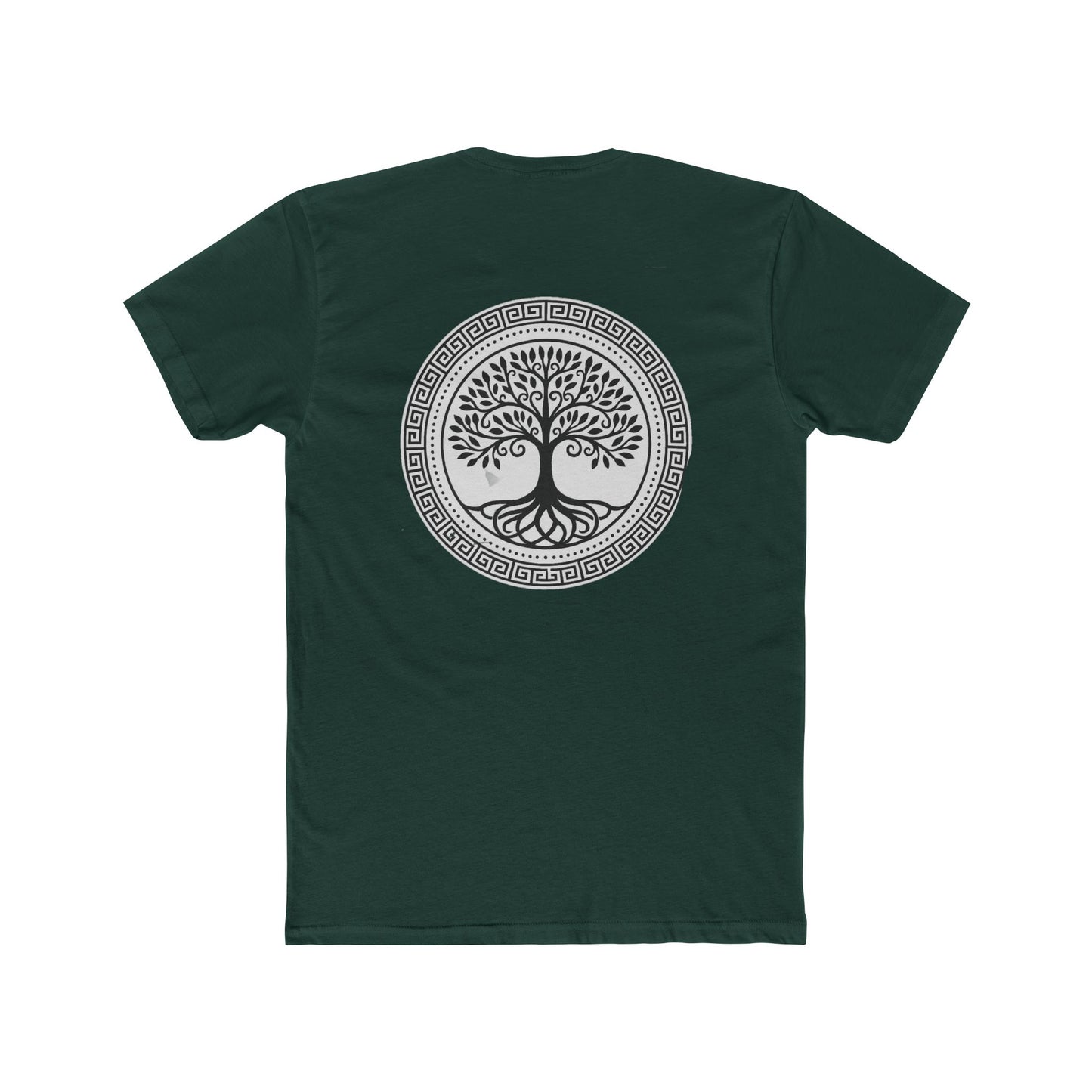 Mandala Tree Unisex Cotton Crew Tee, Spiritual Shirt, Nature Tee, Gift for Yoga Lovers, Boho Apparel, Eco-Friendly Clothing